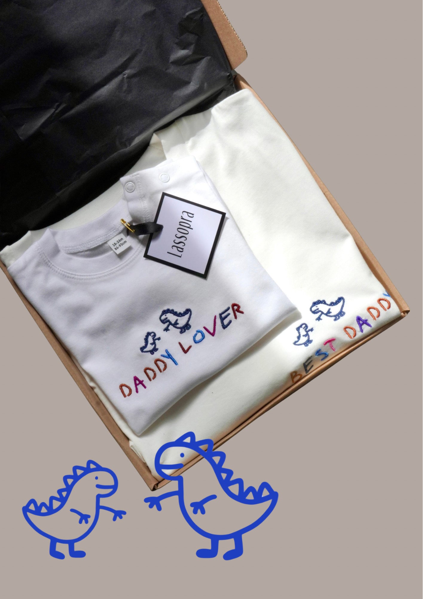 Coppia di T-shirt Best daddy e Daddy lover